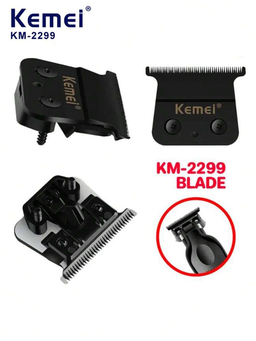 Kemei KM-2299 电动理发器替换刀片，1 套理发器刀片配件