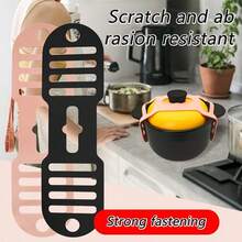 1pc Silicone Anti-Leak Pot Lid Strap, Lunchbox Preservation Lid Fixing Strap, Anti-Leak Pot Lid Lock, Microwave Oven Lunch Box Fixing Device, Portable Reusable, Can Fix Storage Box, Lunchbox, Toolbox, Document Roll, Large Roll Paper - Multicolor - View 7