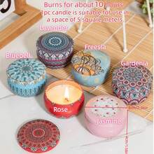 Scented Candles, Jar Candles, Handmade Soy Wax Candle Holders, Wedding & Holiday Decor, Perfect Gifts For Family & Friends, Birthday, Valentine's Day Or Mother's Day Travel Tin Candles, Aromatherapy Gift Set, Christmas, Candles, Gifts For Her (Random Color) - Multicolor - View 9