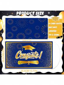 35.56 X 20.32 Cm Extra Large Graduation Money Envelope Wallet Gift With Bill Slots And Card Slots, Surprise Cash Gift For High School And College Graduates, Unique Money Gift Idea, Class Of 2026 - A - View 3