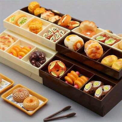 Bộ 10/20/30/50 món đồ trang sức mini bằng nhựa hình thức ăn, thích hợp làm quà tặng Giáng sinh/Halloween, tuyệt vời cho việc tự làm đồ thủ công, trang trí móng tay, ốp điện thoại, nam châm tủ lạnh và các phụ kiện trang sức khác.