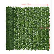 6/5 pièces Panneaux de clôture de confidentialité en lierre vert artificiel haut de gamme - feuilles vertes réalistes, installation facile, écran de verdure extérieur en plastique réaliste avec panneaux et bases facilement montables, durable toutes saisons, convient pour balcon, clôture de piscine, décoration extérieure nécessitant peu d'entretien toute l'année, verdure artificielle pour usage extérieur - Vert - Voir 9