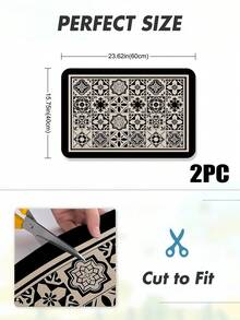 1pc Coffee Mat - Hides Stains, Highly Absorbent, Rubber Bottom, Quick Dry, Suitable For Kitchen Countertops, Coffee Bars, Dish Drying Racks, Compatible With Coffee Machines, Coffee Pots, Espresso Machines - Black - View 19