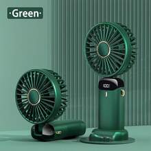 AOYI Small Handheld Fan Portable, Foldable Personal Fans Rechargeable, With Base And Hanging Strap, 800mAh, 5-Gear Adjustable, Holiday Essentials, Summer Travel Hand Held Fans, For Commute, Camping, Picnic, Hiking, Beach Vacation, Sports, Plastic Shell - Multicolor - View 15