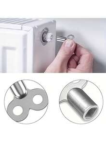 1/3/5pcs Durable Zinc Alloy Radiator Vent Key | Suitable For HVAC Valves | High Quality, Adopts EU Standard Connection Thread | Ideal For Pipe Maintenance, Neutral Fit, Ventilation Key - one-size - View 8