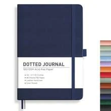 1pc A5 Leather Hard Cover Dotted Journal Notebook - 192 Pages (100gsm Thick Paper), Portable Planner Suitable For Bullet Journaling, Planning & Tracking, Compatible With Bullet Dot System & Bullet Layout School Supplies - A5 - View 10