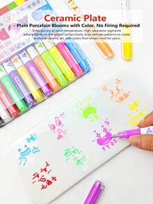 Set Spidol Akrilik Aneka Warna, Tinta Konsentrasi Tinggi, Daya Tutup Tinggi Lebar Garis 1.0mm, Kotak Hadiah/Kartu Tunggal. Set Spidol Akrilik Cair Berbasis Air Mengkilap Tinggi, Tinta Berbasis Air Kapasitas Besar. Dapat Menciptakan Efek Lukisan 3D, Cocok Untuk Melukis Kayu, Keramik, Logam, Kaca, dan Batu. Hadiah Natal yang Ideal. - Set - View 11