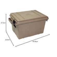MTM TMC308 - Bote táctico para revistas Almacenamiento de revistas 308 7.62 x 51 apilable Resistente al Agua Doble pestaña con candado Hecho en Estados Unidos Tierra Oscura - Beige Bronceado - Ver 6
