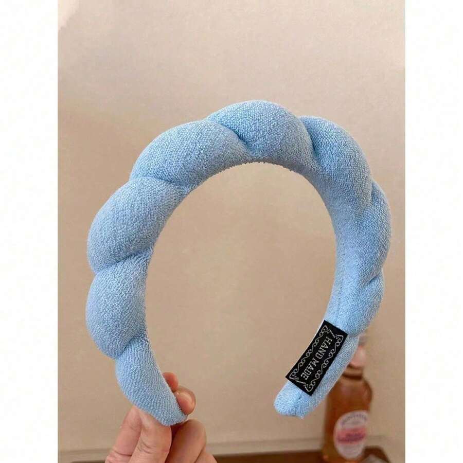 1 Pack Spa Headband For Washing Face Or Facial, Skincare Headbands, Makeup Hairband Sponge, Terry Cloth Headbands, Face Wash Headband, Puffy Hairband For Sports Or Yoga, Fashion Accessories For Women And Girls, Great Gifts, Blue,Skincare Headband,Beauty,Skin Care Products,Spa,Self Care,Skin Care Tools,Face Care,Esthetician Supplies,Skin,Face Wash,Facial - Blue - View 1