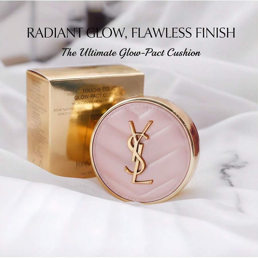 Yves Saint Laurent YSL Mini Touche Éclat Glow Pact Cushion B10 Porcelain 5g Long Lasting Hydrating - Màu Khỏa thân - Xem 1