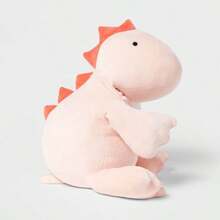 KOWSI® Microwavable Heating Pad Pink Stegosaurus Plush - 1.4 Lb Weighted Stuffed Animal Toy With Tourmaline Beads & Lavender - 16" Squished Long Dinosaur Pillow - Lumbar Back Cushion Lasting Warmth - 粉紅劍龍 - 查看 9