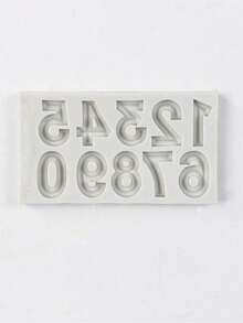 1pc 3D Silicone Mold With Raised Letters - Ideal For Making Chocolates, Candies And Cake Decorations, Great For DIY Crafts And Birthday Baking - Multicolor - View 13