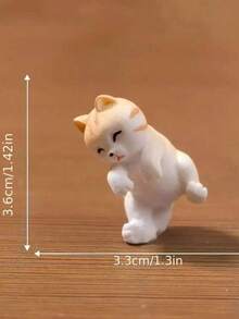 3pcs/Set Resin Crafted Cute Mischievous Fishing Cat Figurine Decor, Micro Landscape Home Decoration, Suitable For Aquarium, Wedding Decor, Garden Decor - Lovely Gift For Cat Lovers And Aquarium Enthusiasts - Multicolor - View 7
