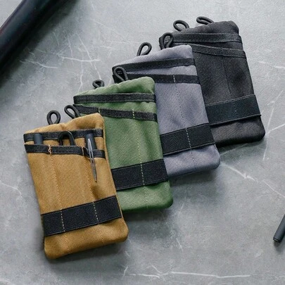 1个多功能MOLLE EDC工具包 - 多功能工具收纳袋，带弹性环，适用于手机、笔记本电脑和日常携带物品，非常适合徒步旅行和露营