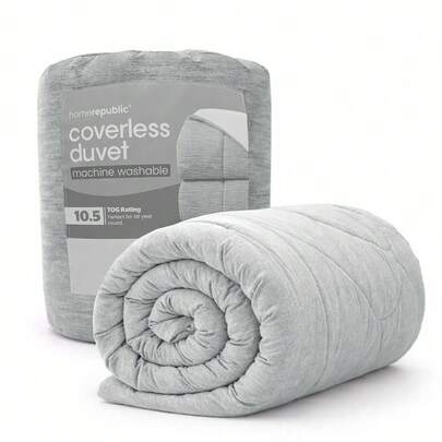 10.5 Tog All Season Coverless Duvet – Ultra Soft Microfiber Fabric, Fluffy Hollow Fibre Filling For Cosy Warmth, No Duvet Cover Required Hassle-Free Bedding, Box Stitched Construction Prevents Shifting, Corner Tabs For Secure Placement, Hypoallergenic Anti-Allergy Material Gentle On Sensitive Skin, Machine Washable Tumble Dry  For Easy Care, Lightweight Yet Warm For Spring Autumn Winter, Available In Single Double King Sizes UK Standard Fit, Ideal For Master Bedrooms Guest Rooms Dormitories, Delivers Restful Sleep & Ultimate Comfort All Year Round, Durable Fade Resistant Design For Long-Lasting Use