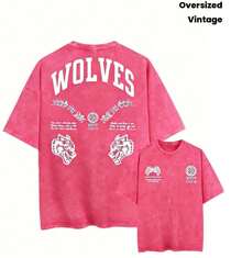 2026 Summer New Arrival Unisex T-Shirt, Darc Wolf Costume Retro Washed Men's T-Shirt, Perfect For Fitness And Weight Training, Loose-Fitting Summer Gym T-Shirt, Featuring 3D DesignDarc Sports Design Looseandcomfortable,Casualandeasy-Goin,Whitetops,Valentinesdayoutfit,Mardigras,Summertops,Clearancesaleforwomen,Valentineoutfitsforwomen,Womentops, , , Outfitselegantdewoman - Hồng nóng - Xem 4