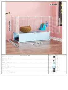 Large Indoor Rabbit Cage With Automatic Waste Cleaning, Suitable For Home Use, Pet Rabbit House - Splicing - View 16
