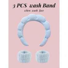 1 Pack Spa Headband For Washing Face Or Facial, Skincare Headbands, Makeup Hairband Sponge, Terry Cloth Headbands, Face Wash Headband, Puffy Hairband For Sports Or Yoga, Fashion Accessories For Women And Girls, Great Gifts, Blue,Skincare Headband,Beauty,Skin Care Products,Spa,Self Care,Skin Care Tools,Face Care,Esthetician Supplies,Skin,Face Wash,Facial - Blue - View 9