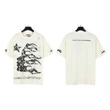 HellST Loose Fit Streetwear Cotton Tee, Casual Unisex Oversized T-Shirt, Couple Matching Short Sleeve - A726 Quả mơ - Xem 12