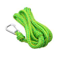 LC LICTOP - Cuerda de polipropileno trenzada hueca de 12 pies con cierre de anillo en D para muelle yate marino barco kayak RV ancla multifuncional de nailon para tendedero color verde - Verde - Ver 1