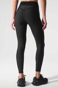 Alo Yoga Airlift High-Waist 7/8 Line Up Legging Designed For A Snug Women's Black W51154r - 黑色 - 查看 3