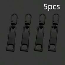 5/10Pcs 2-Hole Rectangular Metal Zipper Puller Removable Repair Tool Clothes Backpack Zipper Head Pendant Buckle Replacement Accessories - E-Mixed Color - View 22