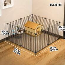 Guinea Pig Fence, Home Use Landscaping Rabbit Supplies Cage, Large Cheap Pet House Small Villa Pet Nest - Multicolor - View 1