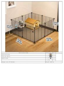 Guinea Pig Fence, Home Use Landscaping Rabbit Supplies Cage, Large Cheap Pet House Small Villa Pet Nest - Multicolor - View 13