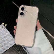 Sparkling Star Transparent Phone Case, Compatible With IPhone 16/15/14/13/12/11 Pro Max Plus/8/7, Soft Protective Cover, Ideal Gift, Suitable For Christmas - Clear - View 2