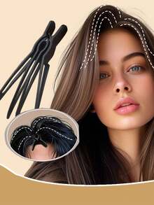 1/2/3 Loose Draping Hair Clips, High-Top Hair Root Clips, Seamless Hair Clips For Fixing Hairstyles, Hair Styling Tools - Multicolor - View 1