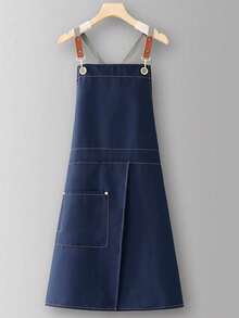 1pc Women's New Fashion Kitchen Apron, Men's Chef Work Apron, Women's Cooking Apron, Household Kitchen BBQ Restaurant Bar Shop - Multicolor - View 9