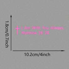 "I'll Be With You Always" Car Sticker, Easy To Peel And Stick (No Residue), Durable Sticker, Suitable For Cars, Motorcycles, Laptops, Windows, Cute Waterproof Sunscreen No Residue Vinyl Sticker - A - View 8