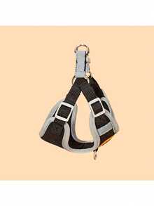 1pc Polyester Breathable & Comfortable Pet Leash, Suitable For Small Breeds Like Teddy & Poodle - Black - View 6