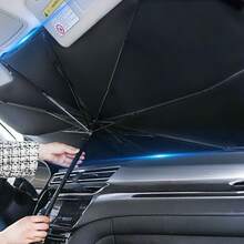 1pc Car Windshield Sun Shade, Reflective Sun Visor Provides Ultimate Protection For Car Interior, Stylish Reflective Sun Shade Suitable For Sedans, SUVs And Hatchbacks. - Multicolor - View 7