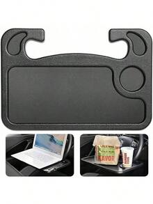 GENERIC Car Steering Wheel Desk,Car Mounted Small Table Car Steering Wheel Dining Table Car Multifunctional Dining Plate Writing Office Computer Notebook Support,Multipurpose Travel Car Accessories - Black - View 1