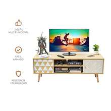 TOPLIVING Centro de Entretenimiento para Tele Mesa Tipo Consola para TV Estilo Vintage con Cajones - CAFETERÍA - Ver 6
