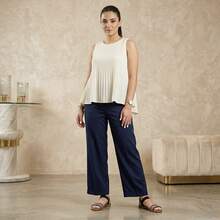 ALLEAN Flat Sandal With Elastic. - GOTAAA BLACK - View 2