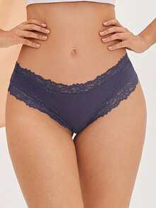 15-Piece Women's Sexy Lace-Trimmed Cotton Soft Breathable Brazilian Underwear Set - Multicolor - View 2