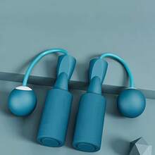 2pcs/Set Cordless Jump Rope With Weighted Ball, Steel Wire Rope With Foam Bearings, 2-In-1 Indoor Fitness Equipment For Weight Loss, Adult Use - Multicolor - View 8