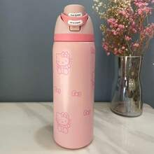 SANRIO 32oz Outdoor Sports Water Cup Water Bottle Stainless Steel Vacuum Insulated Cup With Lid And Straw Suitable For Water, Iced Tea Or Coffee. - Nhiều màu - Xem 3