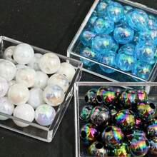1050pcs 25 Colors 6mm AB Round Acrylic Beads Set, For Jewelry Making, DIY Handmade Bracelets, Necklaces, Phone Chains, Craft Materials, Beading And Jewelry Making Accessories - 25 Colors - View 8
