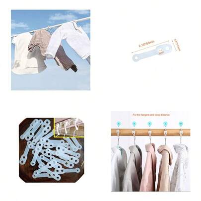 XXhailan - 30 hebillas resistentes al viento de silicona antideslizante para colgar ropa tubo de cableado para exteriores e interiores