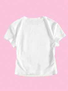 Women's Y2K Italy ITALIA Flag Print Cropped T-Shirt, Summer Graphic Tees Women Tops Vacation Outfits Women Casual Women Outfits - trắng - Xem 6