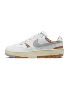 Nike Zapatillas deportivas casuales de moda retro de suela gruesa y caña baja para mujer Gamma Force - Blanco Marrón - Ver 1