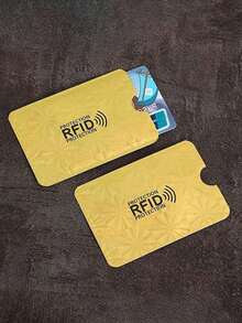 1/2/4入 RFID 防盜卡套，鋁合金信用卡/金融卡保護錢包，男女通用，RFID 屏蔽套，適用於旅行、商務、露營、海灘、開學必備 - 彩色 - 查看 7