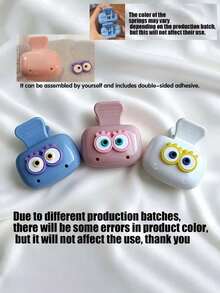 3-In-1 Cute Eyed Toothbrush Holder - Dopamine Color Toothbrush Travel Set - Dust-Proof Toothbrush Protector, Suitable For Home/Travel - Multicolor - View 8