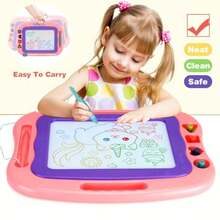 Magnetic Drawing BoardToddler Toys for Girls Boys 3 Year Old Gifts Magnetic Doodle Board for Large Etch Magnet Sketch Doodle Pad Christmas Easter Valentines Day Gifts for - Un morado - Ver 3