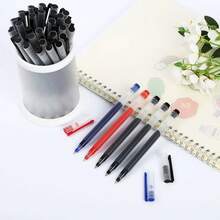 OBOVAY 15pcs/Set - (5 Black + 5 Red + 5 Blue) Large Capacity Liquid Ink Gel Pens, 0.5mm Bullet Tip / Smooth Writing Ink Pens, No Need To Replace Refills, Suitable For Students, Office Workers And Writing Enthusiasts, Ideal Gift For Back To School And Office Supplies - Multiple Styles - View 3