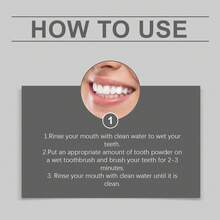 1盒（50克）洁牙粉，温和呵护牙齿，清新口腔清洁，快速美白，去除牙渍和牙垢，女士理想礼物 - 粉末狀 - 查看 10