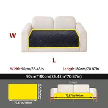 1 pieza Funda de cojín de sofá de terciopelo jacquard minimalista moderno - Antideslizante, lavable a máquina, cálido para el invierno, se adapta a sofás de 1/2/3/4 plazas, apto para mascotas - Gris Oscuro - Ver 17